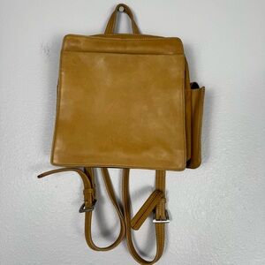 VTG Tignanello Square Leather Backpack
